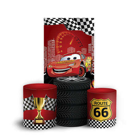 Capas Faixa Lateral e Trio Cilindro Sublimado Vest Facil - Carros