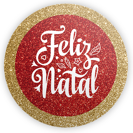 Capa Painel Redondo Sublimado - Natal