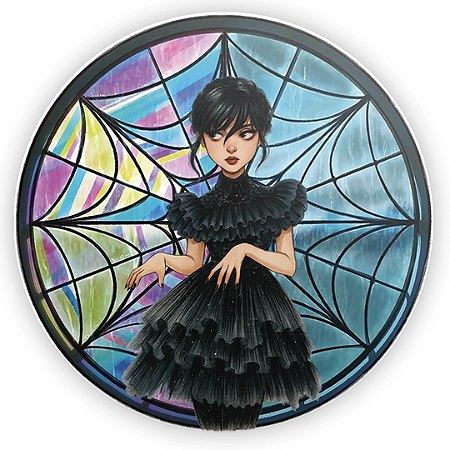 Mini Painel Sublimado 3D - Wandinha