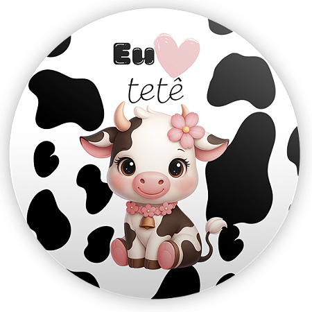 Capa Mini Painel Sublimado - Vaquinha Eu Amo Tetê