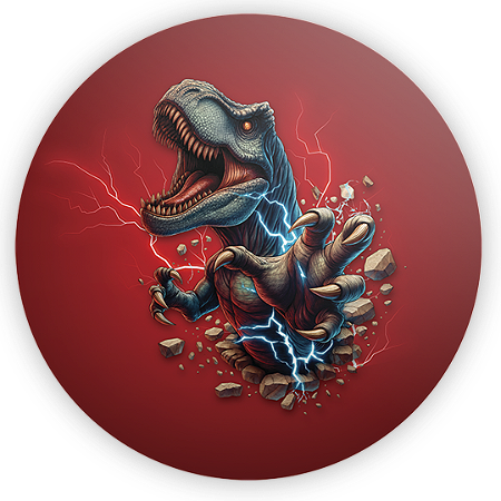 Mini Painel Sublimado 3D - Dinossauro