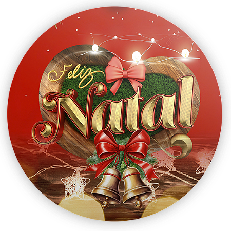 Mini Painel Sublimado 3D - Natal