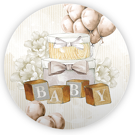 Capa Mini Painel Sublimado - Ursinho Bege