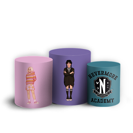 Capas Trio Cilindro Sublimado Vest Facil - Wandinha