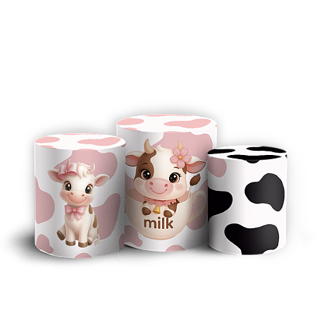 Capas Trio Cilindro Sublimado Vest Facil - Vaquinha Eu Amo Tetê