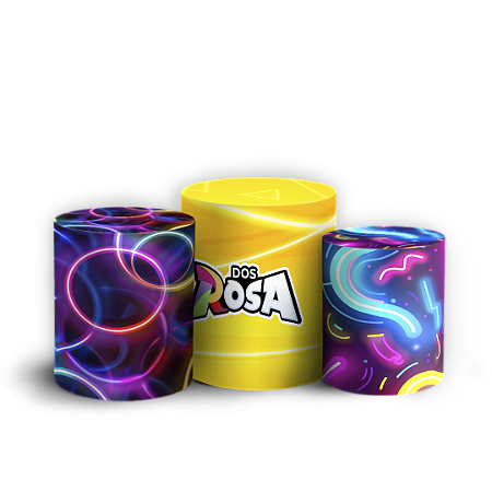 Capas Trio Cilindro Sublimado Vest Facil - Os Rosas