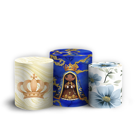 Capas Trio Cilindro Sublimado Vest Facil - Nossa Senhora