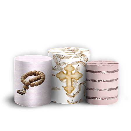 Capas Trio Cilindro Sublimado Vest Facil - Nossa Senhora