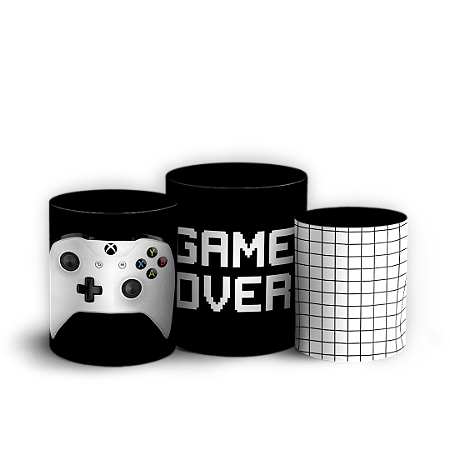 Capas Trio Cilindro Sublimado Vest Facil - Video Game