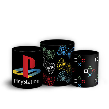 Capas Trio Cilindro Sublimado Vest Facil - Video Game