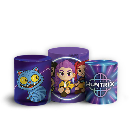 Capas Trio Cilindro Sublimado Vest Facil - Guerreiras do K Pop