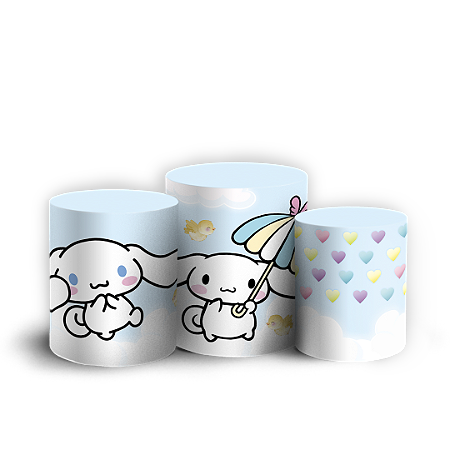 Capas Trio Cilindro Sublimado Vest Facil - Cinnamoroll