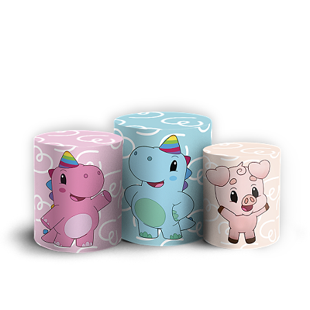 Capas Trio Cilindro Sublimado Vest Facil - Baby Tube