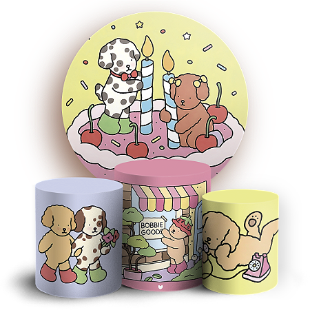 Capas Painel Redondo e Trio Cilindro Sublimado - Bobbie Goods