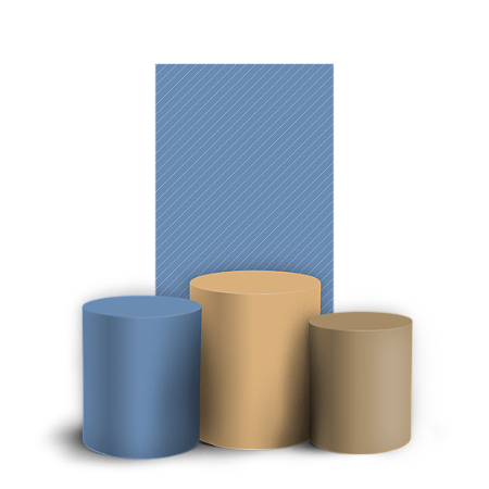 Capas Faixa Lateral e Trio Cilindro Sublimado Vest Facil - Cores Azul E Marrom