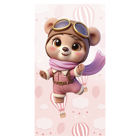 Capa Faixa Lateral Sublimado - Ursinha