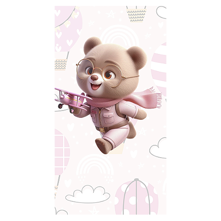 Capa Faixa Lateral Sublimado - Ursinha