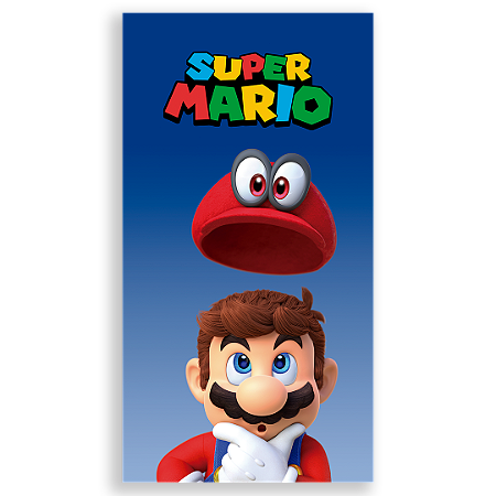 Capa Faixa Lateral Sublimado - Super Mario