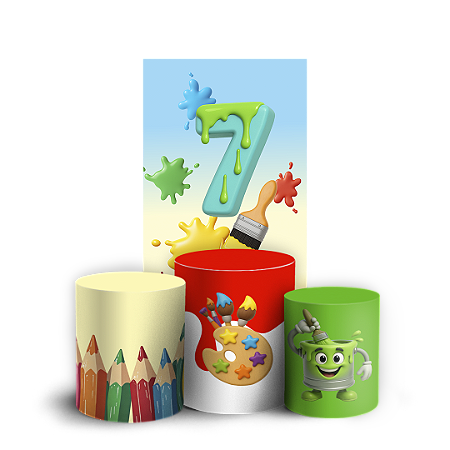 Capas Faixa Lateral e Trio Cilindro Sublimado Vest Facil - Pintando O 7