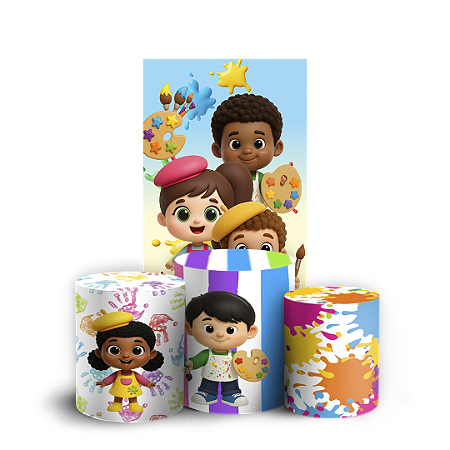 Capas Faixa Lateral e Trio Cilindro Sublimado Vest Facil - Pintando O 7