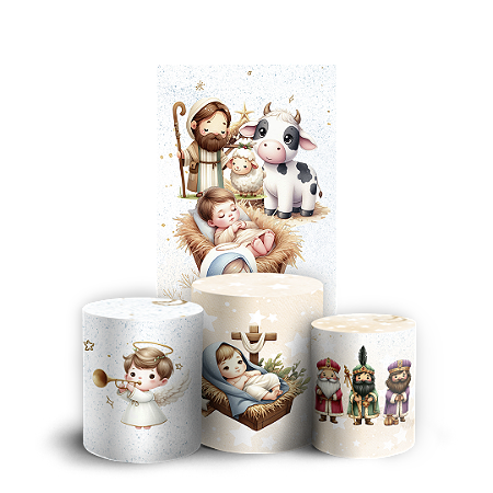 Capas Faixa Lateral e Trio Cilindro Sublimado Vest Facil - Natal