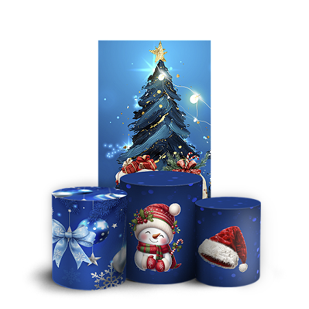 Capas Faixa Lateral e Trio Cilindro Sublimado Vest Facil - Natal