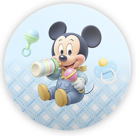 Capa Painel Redondo Sublimado - Minnie