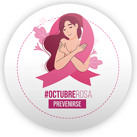 Capa Painel Redondo Sublimado - Octubre Rosa ES