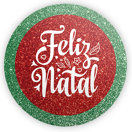 Capa Painel Redondo Sublimado - Natal