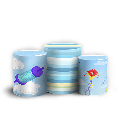 Capas Trio Cilindro Sublimado Vest Facil - Pipa