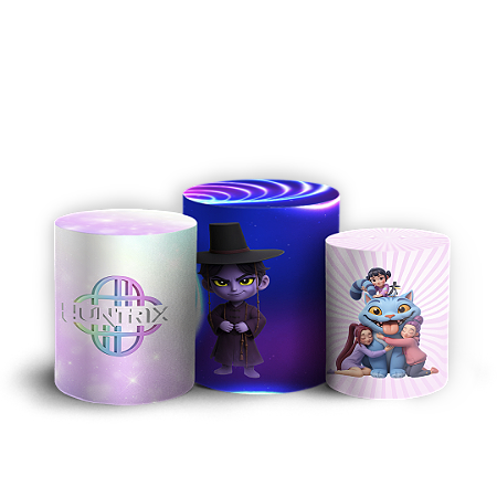 Capas Trio Cilindro Sublimado Vest Facil - Guerreiras Do K Pop