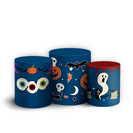 Capas Trio Cilindro Sublimado Vest Facil - Noche de Brujas ES