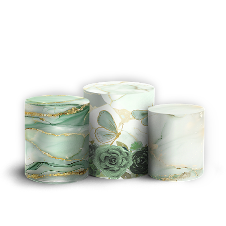 Capas Trio Cilindro Sublimado Vest Facil - 15 Anos