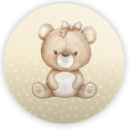 Capa Mini Painel Sublimado - Urso
