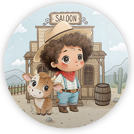 Capa Mini Painel Sublimado - Fazendinha