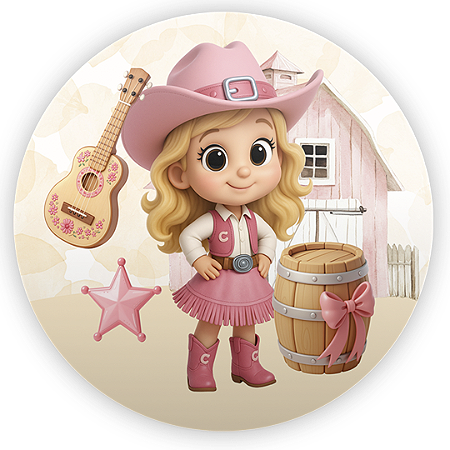 Capa Mini Painel Sublimado - Fazendinha