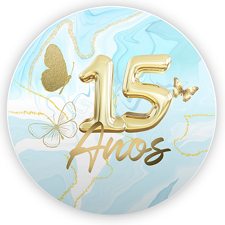 Capa Mini Painel Sublimado - 15 Anos