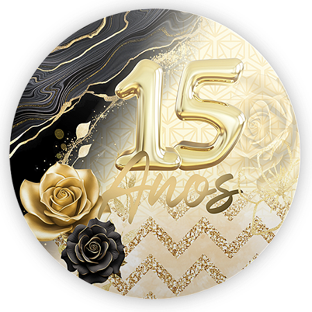 Capa Mini Painel Sublimado - 15 Anos