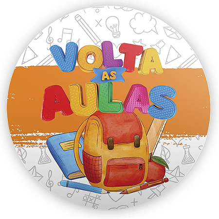 Mini Painel Sublimado 3D - Volta as Aulas