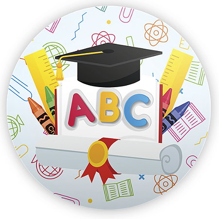 Capa Painel Redondo Sublimado - Formatura ABC