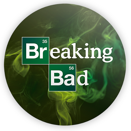 Capa Painel Redondo Sublimado - Breaking Bad