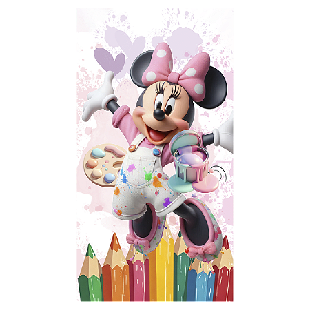 Capa Faixa Lateral Sublimado - Minnie