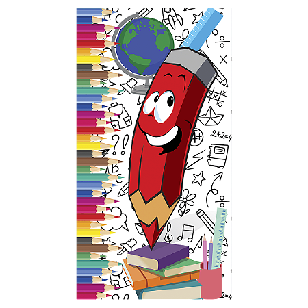 Capa Faixa Lateral Sublimado - Volta as Aulas