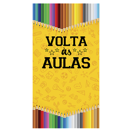 Capa Faixa Lateral Sublimado - Volta as Aulas