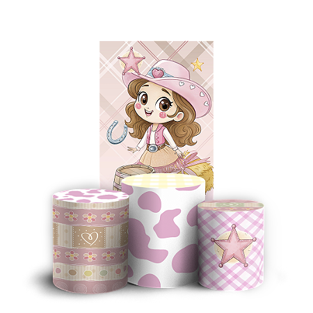 Capas Faixa Lateral e Trio Cilindro Sublimado Vest Facil - Fazendinha