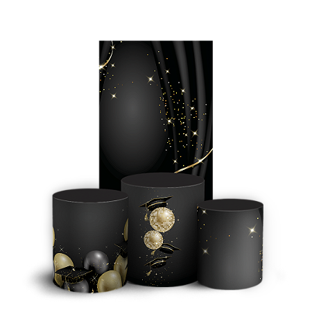 Capas Faixa Lateral e Trio Cilindro Sublimado Vest Facil - Formatura