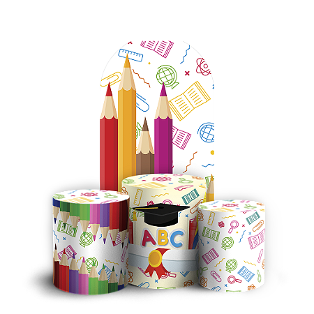 Capas Faixa Lateral e Trio Cilindro Sublimado Vest Facil - ABC