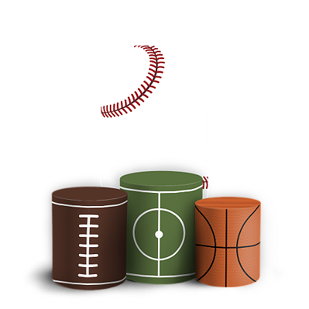 Capas Faixa Lateral e Trio Cilindro Sublimado Vest Facil - Esportes