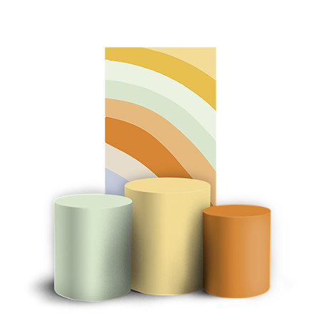 Capas Faixa Lateral e Trio Cilindro Sublimado Vest Facil - Cores