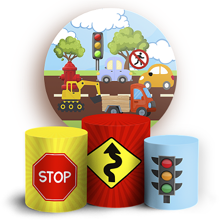 Capas Painel Redondo e Trio Cilindro Sublimado - Transporte